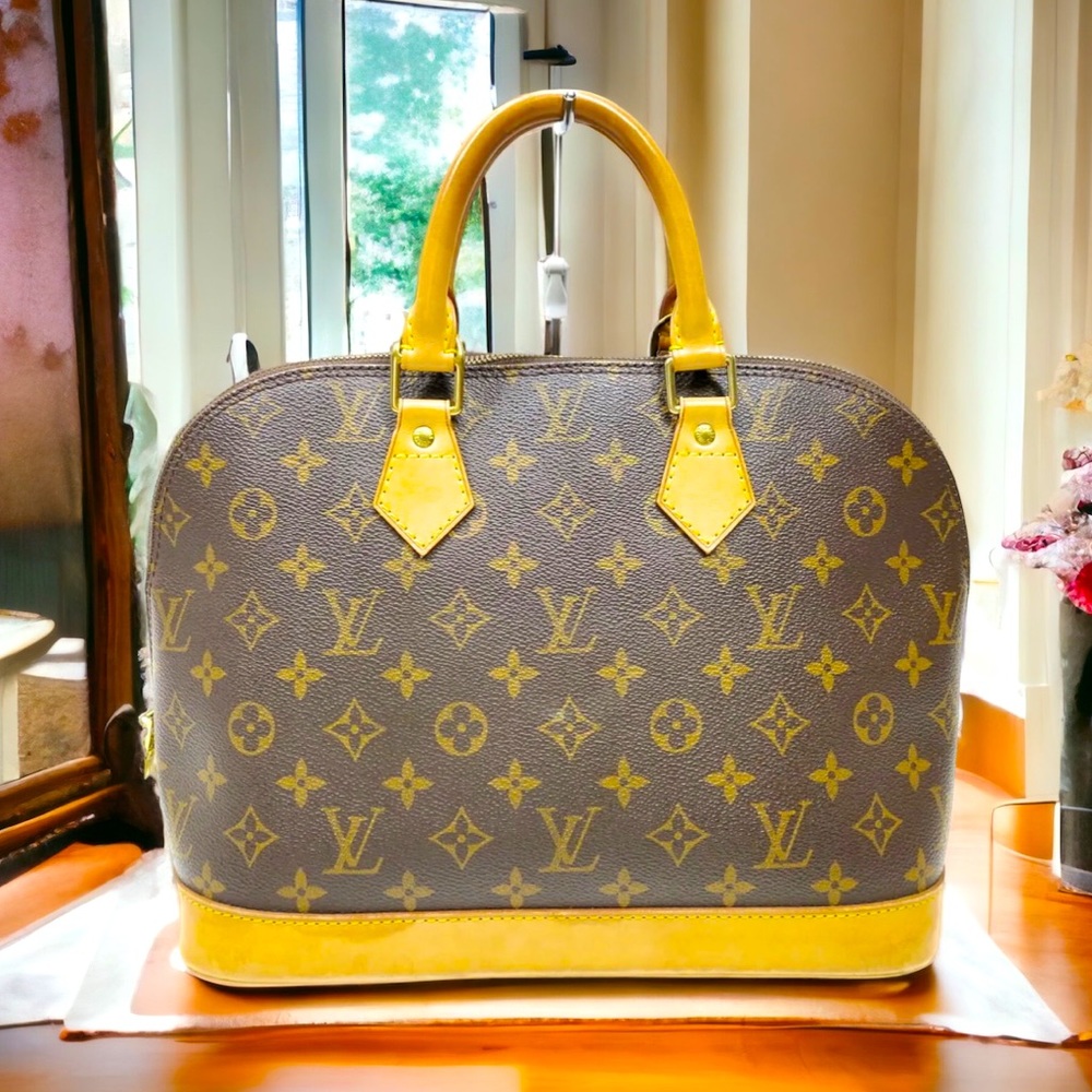 Louis Vuitton LV Hand Bag  Alma Brown Monogram
